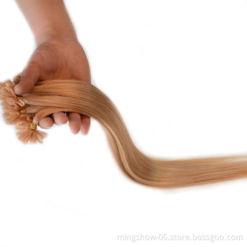 Cheap colored u tip hair extensions human hair